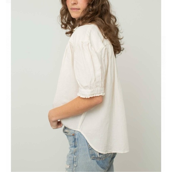 Esby apparel Dana cotton + linen gauze top - Picture 6 of 13